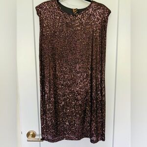 Sequin Brown Dress